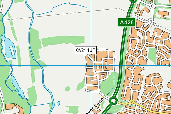 CV21 1UF map - OS VectorMap District (Ordnance Survey) CV21 1UF map - OS VectorMap District (Ordnance Survey)