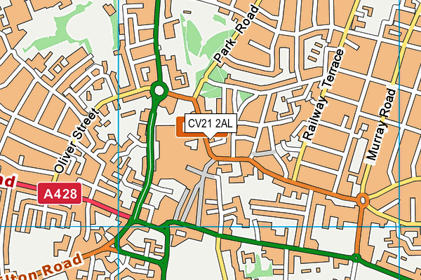 CV21 2AL map - OS VectorMap District (Ordnance Survey) CV21 2AL map - OS VectorMap District (Ordnance Survey)