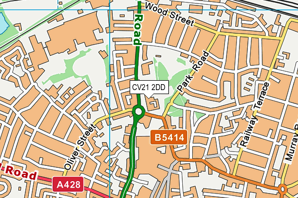 CV21 2DD map - OS VectorMap District (Ordnance Survey) CV21 2DD map - OS VectorMap District (Ordnance Survey)