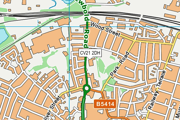 CV21 2DH map - OS VectorMap District (Ordnance Survey) CV21 2DH map - OS VectorMap District (Ordnance Survey)
