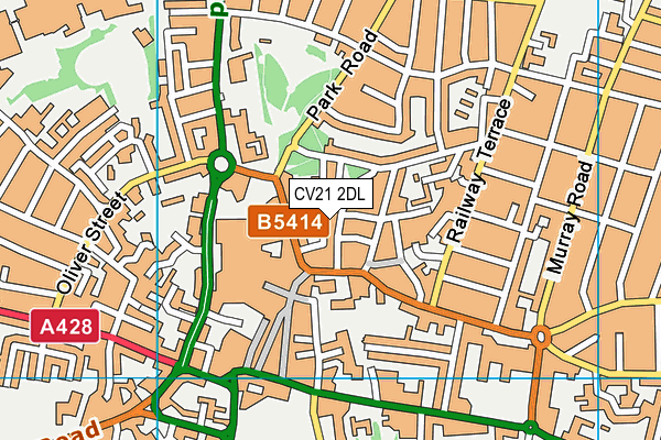 CV21 2DL map - OS VectorMap District (Ordnance Survey) CV21 2DL map - OS VectorMap District (Ordnance Survey)