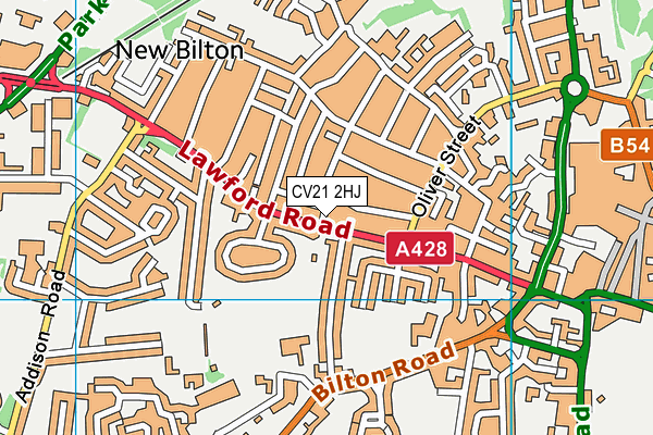 CV21 2HJ map - OS VectorMap District (Ordnance Survey) CV21 2HJ map - OS VectorMap District (Ordnance Survey)