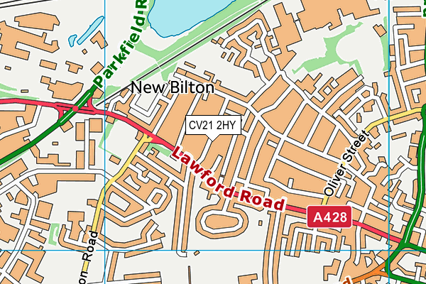 CV21 2HY map - OS VectorMap District (Ordnance Survey) CV21 2HY map - OS VectorMap District (Ordnance Survey)