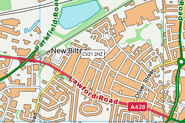 CV21 2HZ map - OS VectorMap District (Ordnance Survey) CV21 2HZ map - OS VectorMap District (Ordnance Survey)