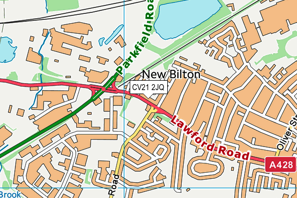 CV21 2JQ map - OS VectorMap District (Ordnance Survey) CV21 2JQ map - OS VectorMap District (Ordnance Survey)