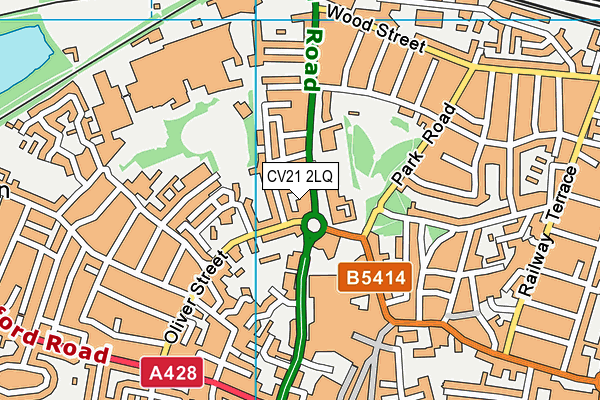 CV21 2LQ map - OS VectorMap District (Ordnance Survey) CV21 2LQ map - OS VectorMap District (Ordnance Survey)