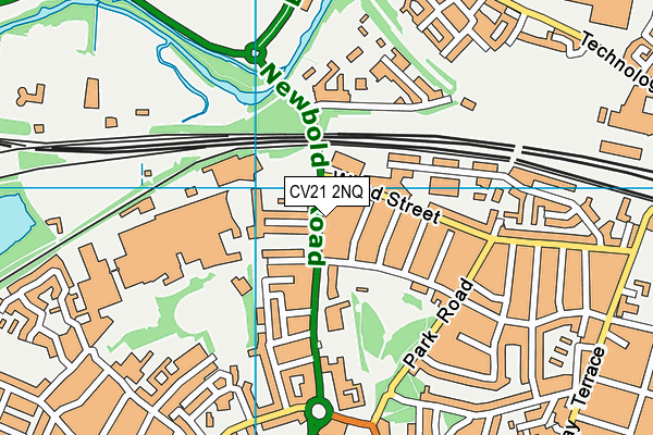 CV21 2NQ map - OS VectorMap District (Ordnance Survey) CV21 2NQ map - OS VectorMap District (Ordnance Survey)