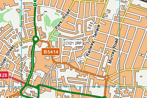 CV21 2RP map - OS VectorMap District (Ordnance Survey) CV21 2RP map - OS VectorMap District (Ordnance Survey)