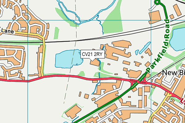 CV21 2RY map - OS VectorMap District (Ordnance Survey) CV21 2RY map - OS VectorMap District (Ordnance Survey)