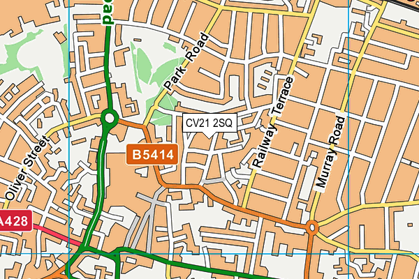 CV21 2SQ map - OS VectorMap District (Ordnance Survey) CV21 2SQ map - OS VectorMap District (Ordnance Survey)