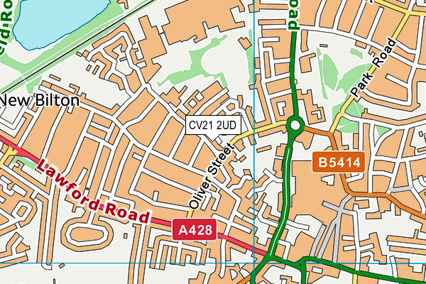 CV21 2UD map - OS VectorMap District (Ordnance Survey) CV21 2UD map - OS VectorMap District (Ordnance Survey)