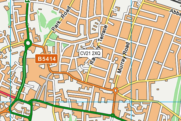 CV21 2XQ map - OS VectorMap District (Ordnance Survey) CV21 2XQ map - OS VectorMap District (Ordnance Survey)