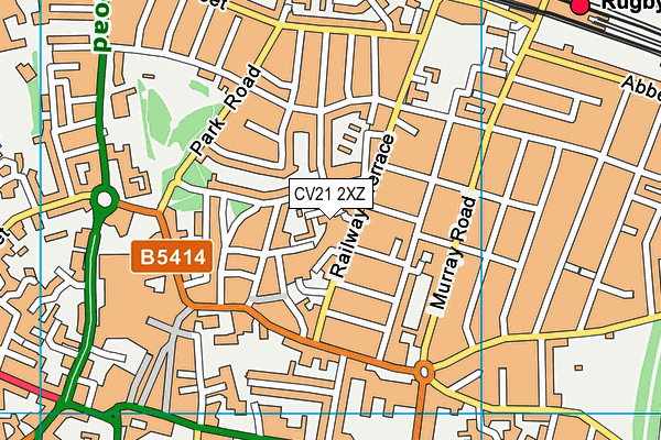 CV21 2XZ map - OS VectorMap District (Ordnance Survey) CV21 2XZ map - OS VectorMap District (Ordnance Survey)