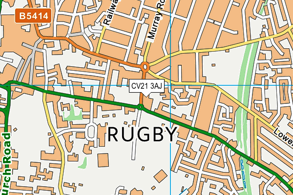 CV21 3AJ map - OS VectorMap District (Ordnance Survey) CV21 3AJ map - OS VectorMap District (Ordnance Survey)