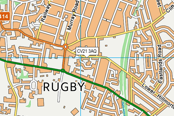 CV21 3AQ map - OS VectorMap District (Ordnance Survey) CV21 3AQ map - OS VectorMap District (Ordnance Survey)