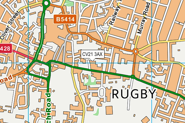 CV21 3AX map - OS VectorMap District (Ordnance Survey) CV21 3AX map - OS VectorMap District (Ordnance Survey)