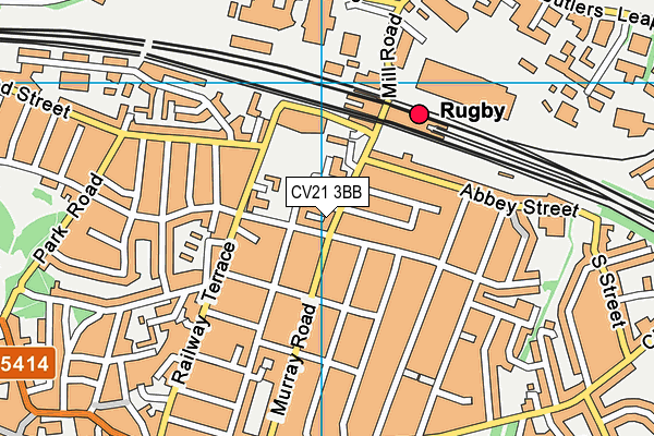 CV21 3BB map - OS VectorMap District (Ordnance Survey) CV21 3BB map - OS VectorMap District (Ordnance Survey)