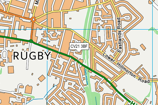 CV21 3BF map - OS VectorMap District (Ordnance Survey) CV21 3BF map - OS VectorMap District (Ordnance Survey)
