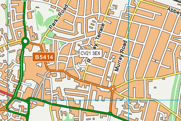 CV21 3EX map - OS VectorMap District (Ordnance Survey) CV21 3EX map - OS VectorMap District (Ordnance Survey)