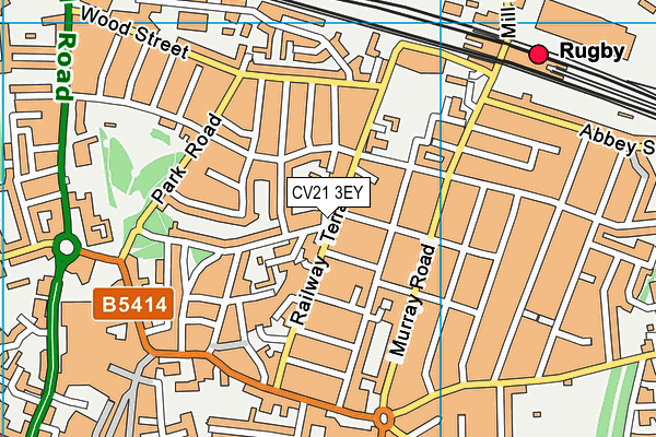 CV21 3EY map - OS VectorMap District (Ordnance Survey) CV21 3EY map - OS VectorMap District (Ordnance Survey)