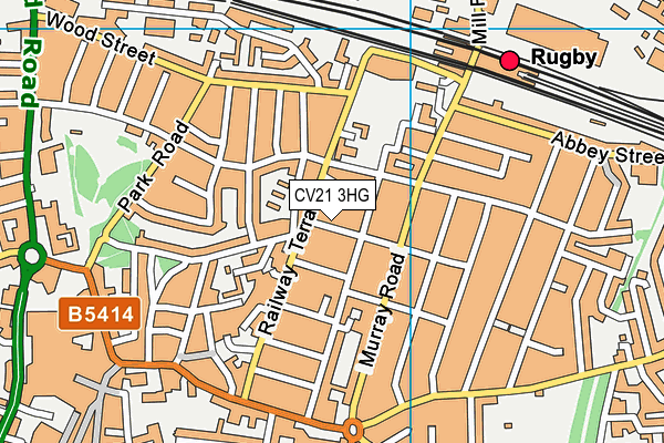 CV21 3HG map - OS VectorMap District (Ordnance Survey) CV21 3HG map - OS VectorMap District (Ordnance Survey)