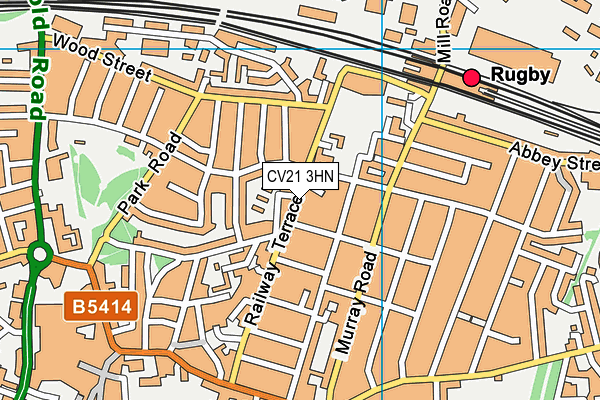 CV21 3HN map - OS VectorMap District (Ordnance Survey) CV21 3HN map - OS VectorMap District (Ordnance Survey)