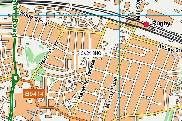 CV21 3HQ map - OS VectorMap District (Ordnance Survey) CV21 3HQ map - OS VectorMap District (Ordnance Survey)