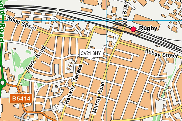 CV21 3HY map - OS VectorMap District (Ordnance Survey) CV21 3HY map - OS VectorMap District (Ordnance Survey)