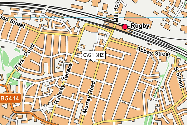 CV21 3HZ map - OS VectorMap District (Ordnance Survey) CV21 3HZ map - OS VectorMap District (Ordnance Survey)
