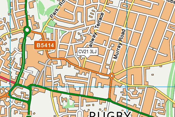 CV21 3LJ map - OS VectorMap District (Ordnance Survey) CV21 3LJ map - OS VectorMap District (Ordnance Survey)