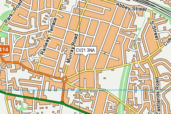 CV21 3NA map - OS VectorMap District (Ordnance Survey) CV21 3NA map - OS VectorMap District (Ordnance Survey)