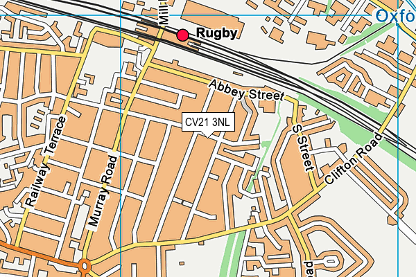 CV21 3NL map - OS VectorMap District (Ordnance Survey) CV21 3NL map - OS VectorMap District (Ordnance Survey)