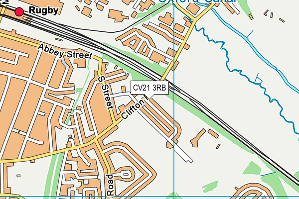 CV21 3RB map - OS VectorMap District (Ordnance Survey) CV21 3RB map - OS VectorMap District (Ordnance Survey)