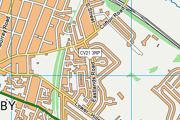 CV21 3RP map - OS VectorMap District (Ordnance Survey) CV21 3RP map - OS VectorMap District (Ordnance Survey)