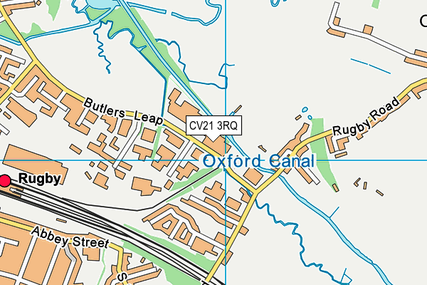 CV21 3RQ map - OS VectorMap District (Ordnance Survey)