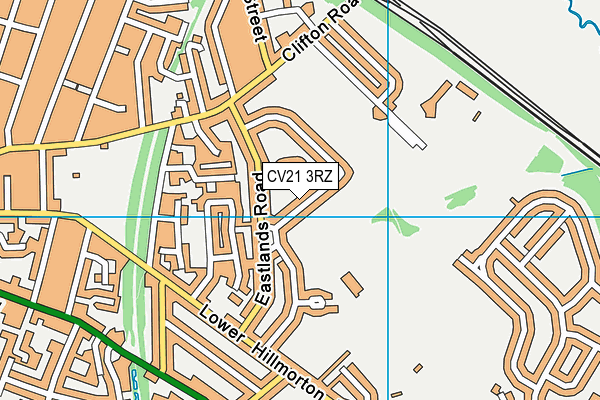 CV21 3RZ map - OS VectorMap District (Ordnance Survey) CV21 3RZ map - OS VectorMap District (Ordnance Survey)