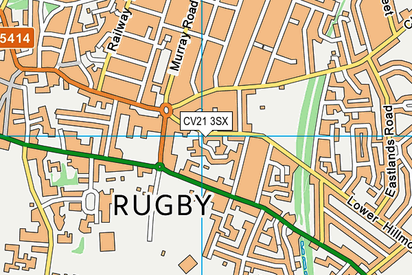 CV21 3SX map - OS VectorMap District (Ordnance Survey) CV21 3SX map - OS VectorMap District (Ordnance Survey)