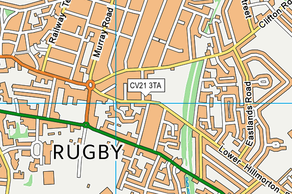 CV21 3TA map - OS VectorMap District (Ordnance Survey) CV21 3TA map - OS VectorMap District (Ordnance Survey)