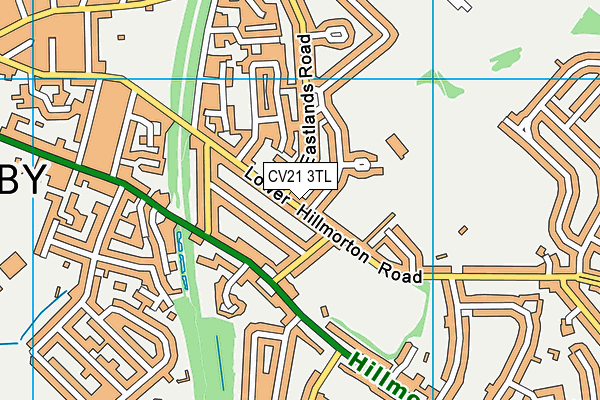 CV21 3TL map - OS VectorMap District (Ordnance Survey) CV21 3TL map - OS VectorMap District (Ordnance Survey)
