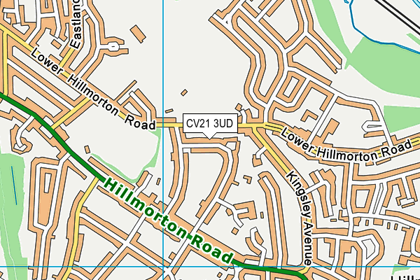 CV21 3UD map - OS VectorMap District (Ordnance Survey) CV21 3UD map - OS VectorMap District (Ordnance Survey)