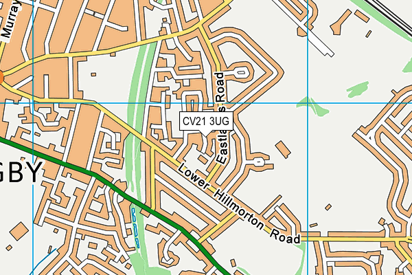 CV21 3UG map - OS VectorMap District (Ordnance Survey) CV21 3UG map - OS VectorMap District (Ordnance Survey)