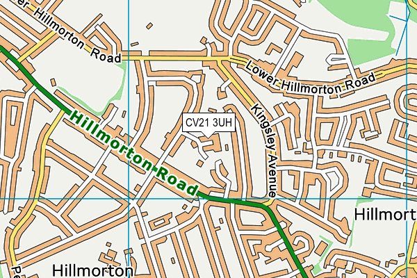 CV21 3UH map - OS VectorMap District (Ordnance Survey) CV21 3UH map - OS VectorMap District (Ordnance Survey)