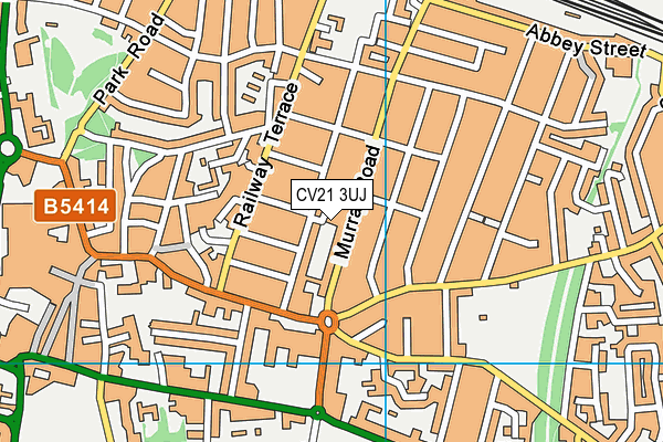 CV21 3UJ map - OS VectorMap District (Ordnance Survey) CV21 3UJ map - OS VectorMap District (Ordnance Survey)
