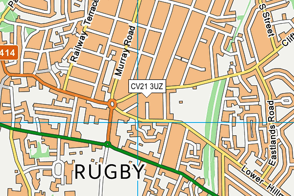 CV21 3UZ map - OS VectorMap District (Ordnance Survey) CV21 3UZ map - OS VectorMap District (Ordnance Survey)