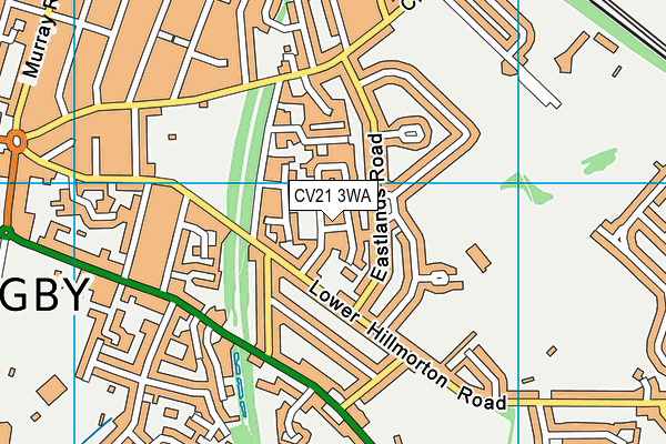 CV21 3WA map - OS VectorMap District (Ordnance Survey) CV21 3WA map - OS VectorMap District (Ordnance Survey)