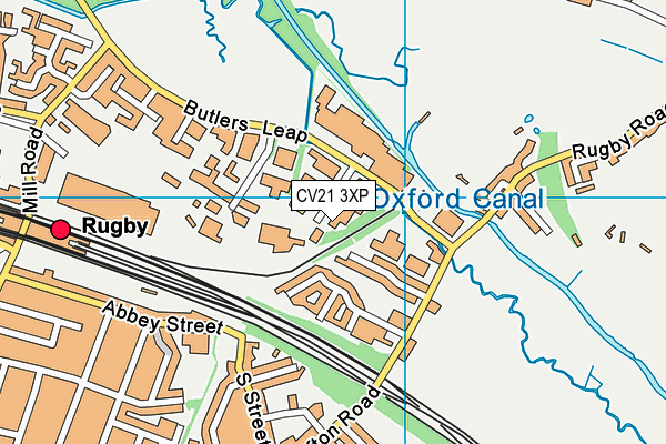 CV21 3XP map - OS VectorMap District (Ordnance Survey) CV21 3XP map - OS VectorMap District (Ordnance Survey)