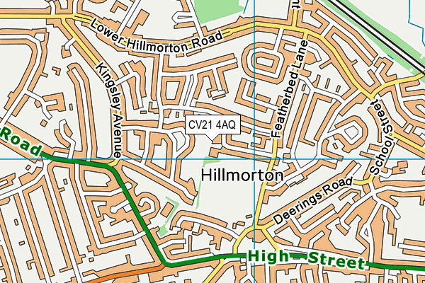 CV21 4AQ map - OS VectorMap District (Ordnance Survey) CV21 4AQ map - OS VectorMap District (Ordnance Survey)