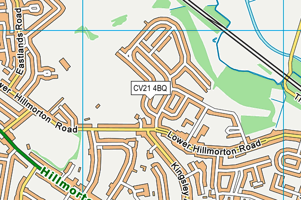 CV21 4BQ map - OS VectorMap District (Ordnance Survey) CV21 4BQ map - OS VectorMap District (Ordnance Survey)