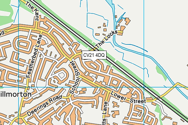 CV21 4DQ map - OS VectorMap District (Ordnance Survey) CV21 4DQ map - OS VectorMap District (Ordnance Survey)