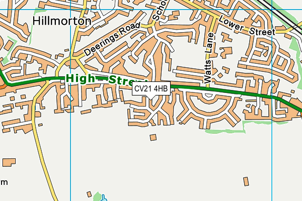 CV21 4HB map - OS VectorMap District (Ordnance Survey) CV21 4HB map - OS VectorMap District (Ordnance Survey)